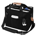 Bolso tote de lona con múltiples bolsillos y correa regulable