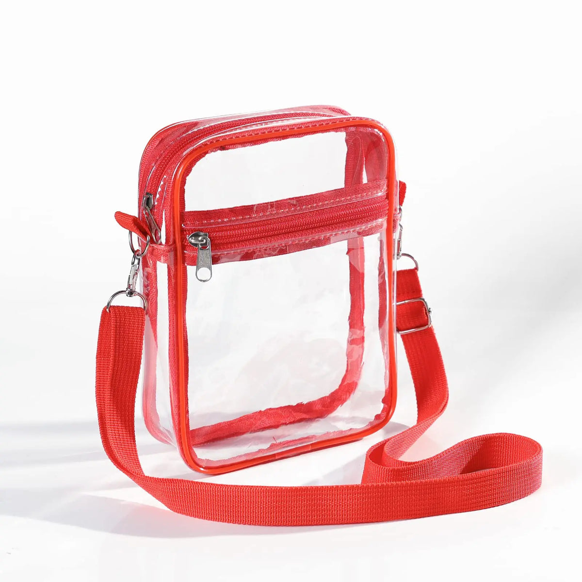Bandolera transparente de PVC con correa regulable