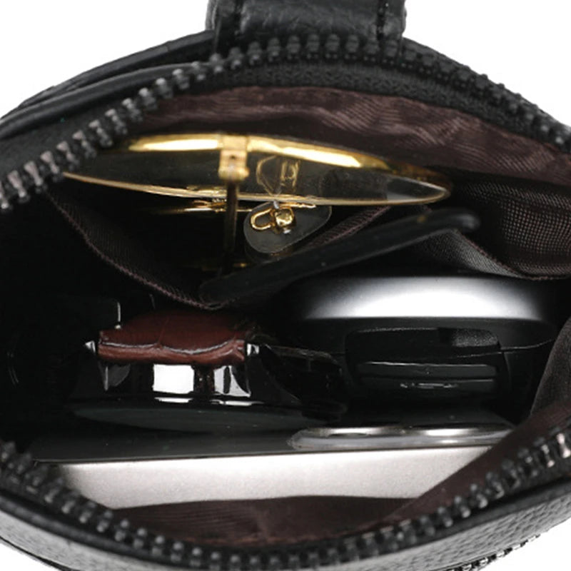 Bandolera portacelular de PU con bolsillo interior