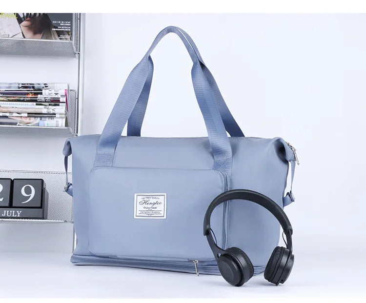 Bolso de viaje expandible y plegable de nylon