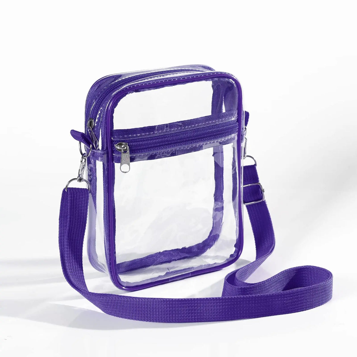 Bandolera transparente de PVC con correa regulable
