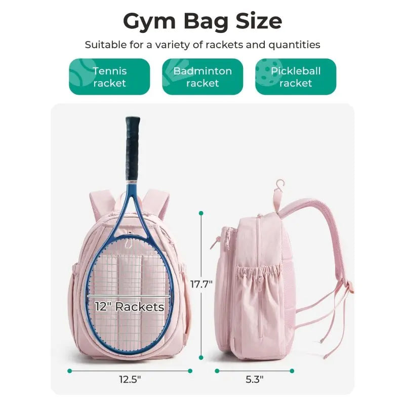 Bolso para raqueta con organización por compartimentos