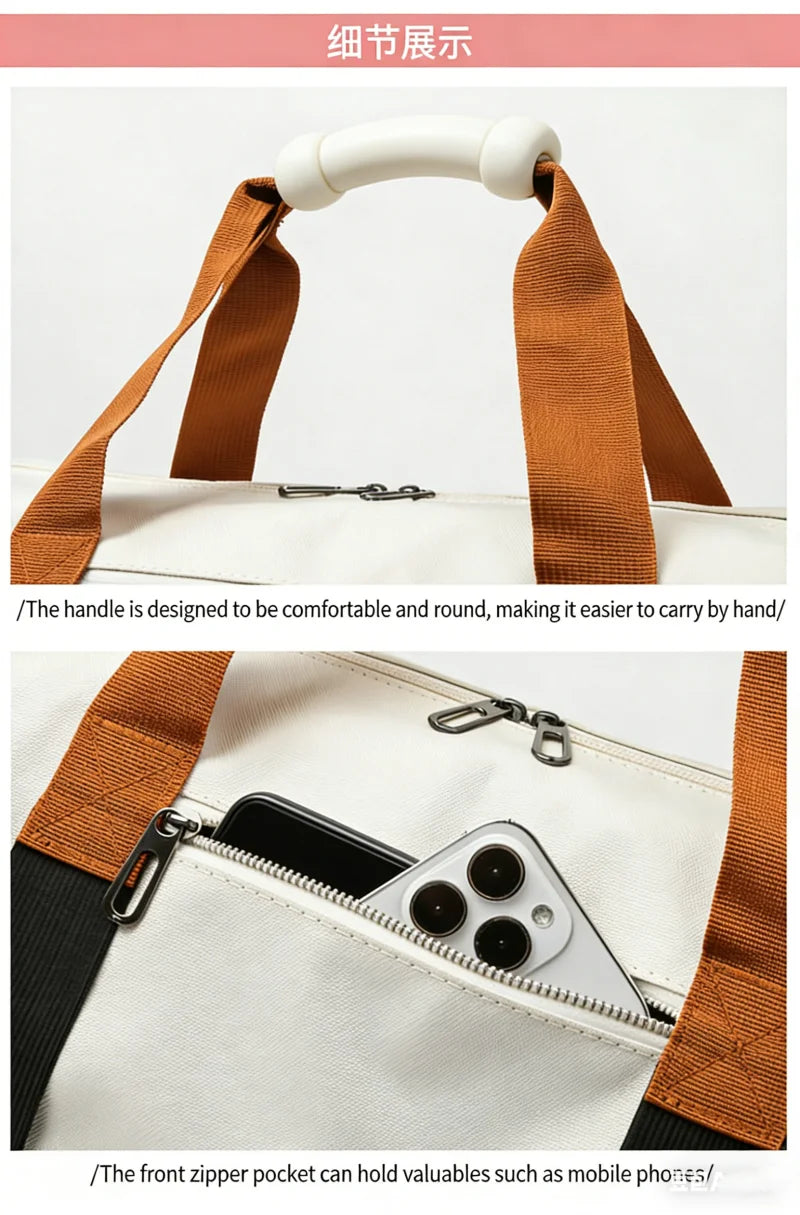 Bolso de viaje y gimnasio con compartimento para calzado