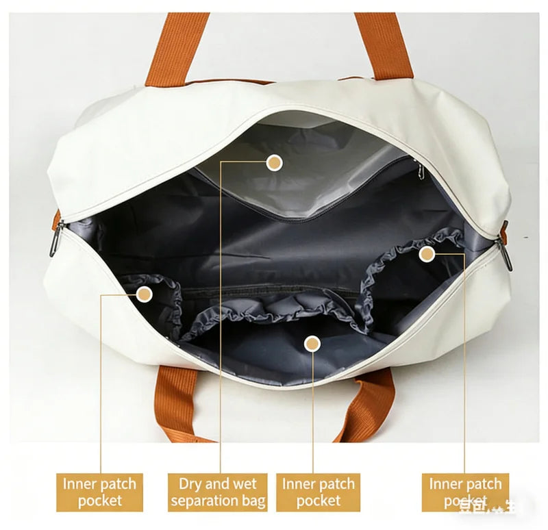 Bolso de viaje y gimnasio con compartimento para calzado