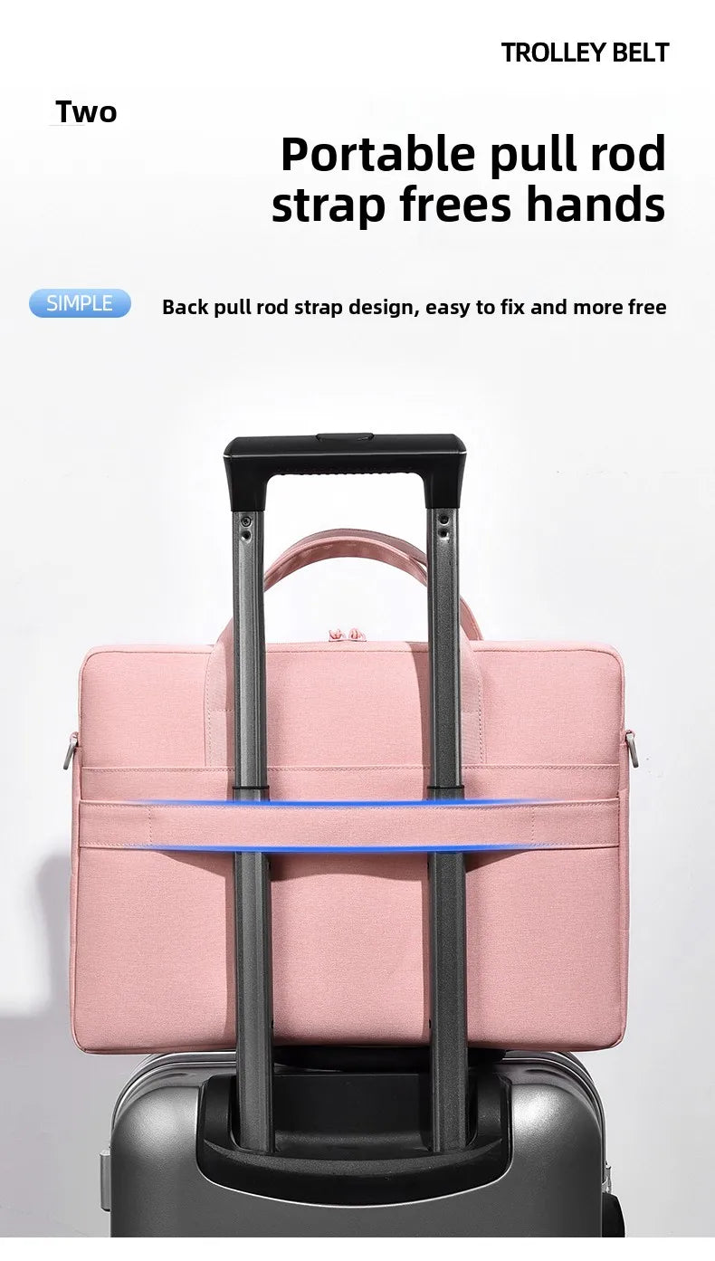 Maletín para notebook con espacio para accesorios