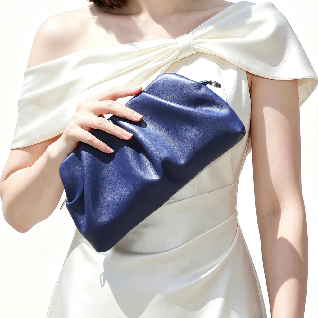 Cartera de fiesta de PU con cadena