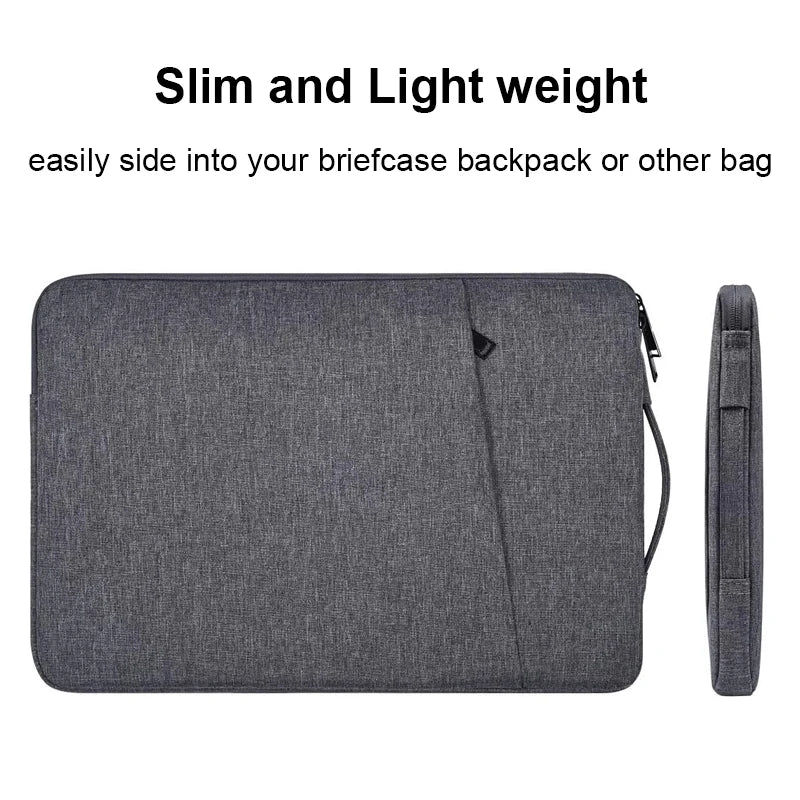 Funda para notebook con asa lateral y forro suave