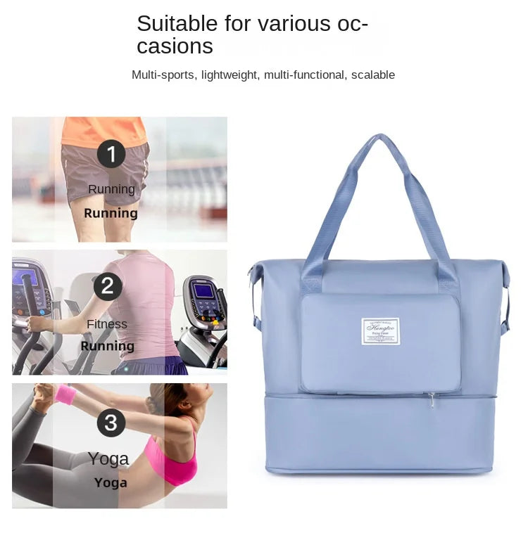 Bolso de viaje expandible y plegable de nylon