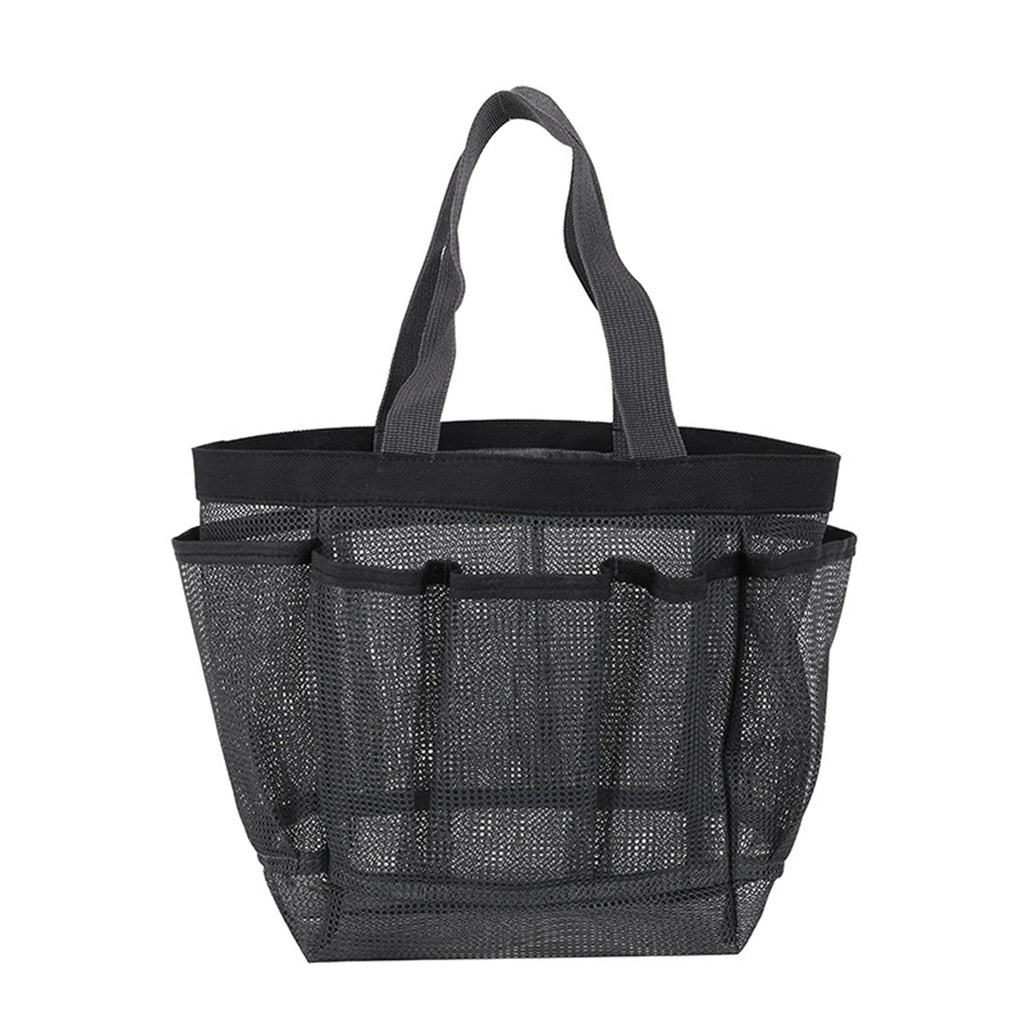 Bolso organizador de malla con ocho bolsillos