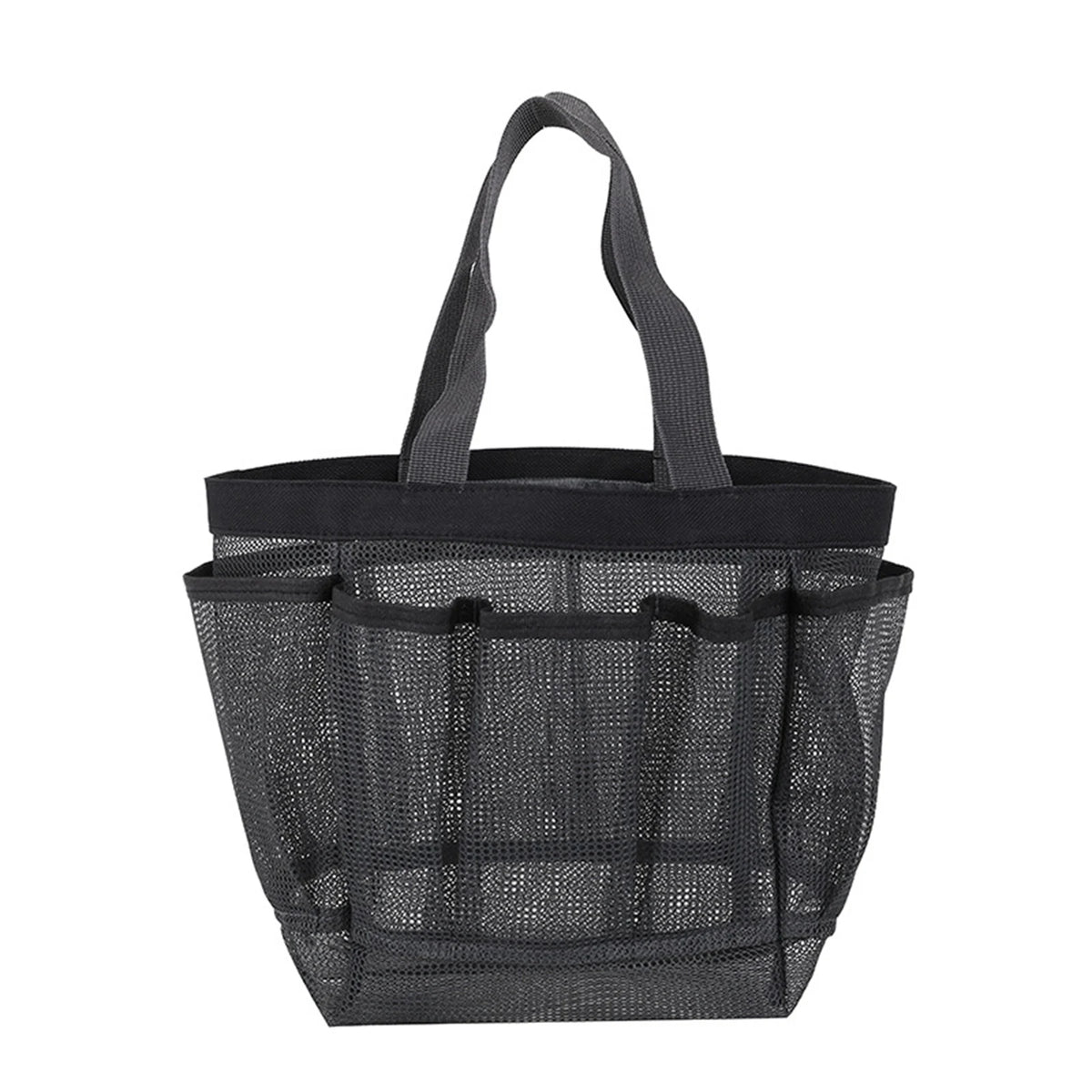 Bolso organizador de malla con ocho bolsillos