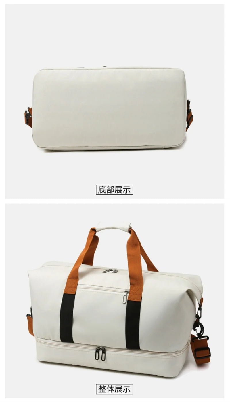 Bolso de viaje y gimnasio con compartimento para calzado