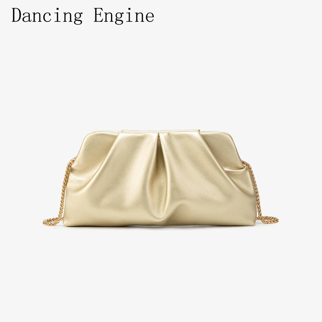 Cartera de fiesta de PU con cadena