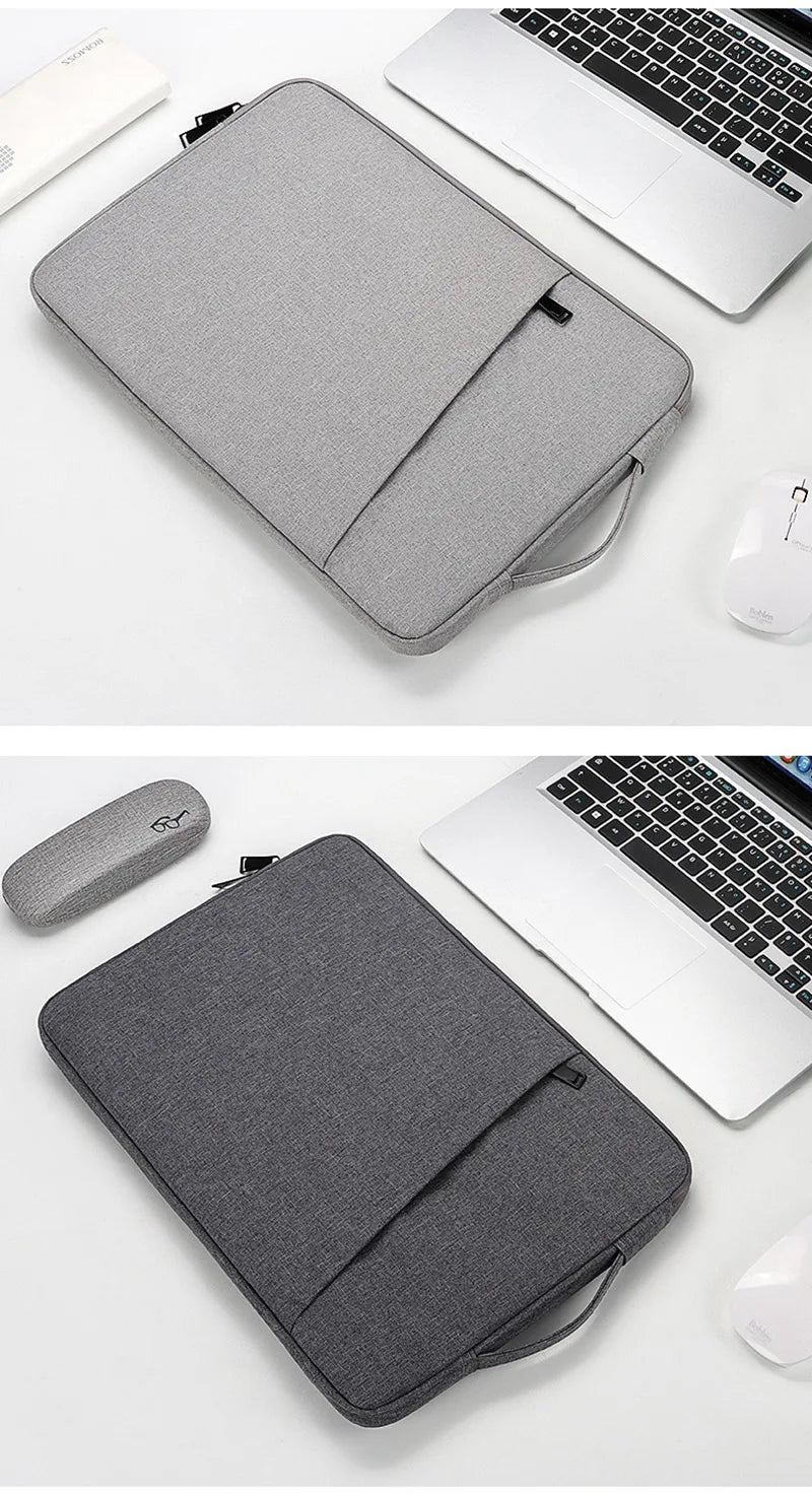 Funda para notebook con asa lateral y forro suave