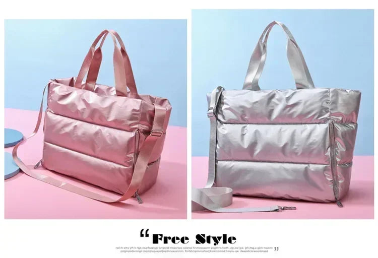 Bolso de gimnasio con bolsillo húmedo y correa desmontable
