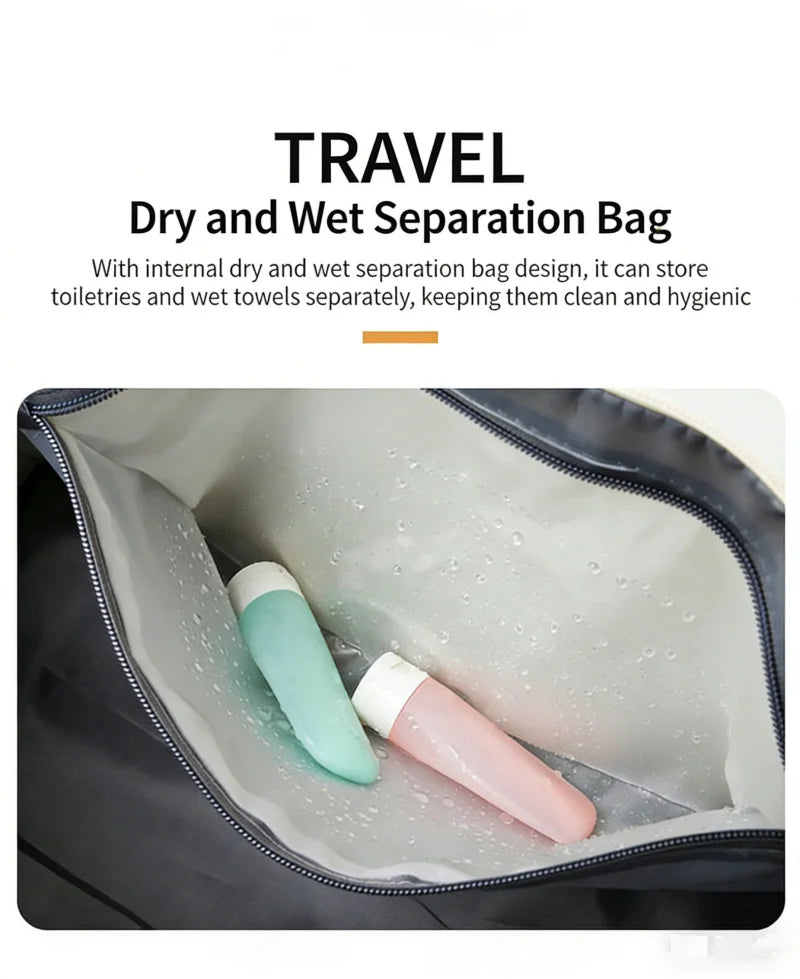 Bolso de viaje y gimnasio con compartimento para calzado